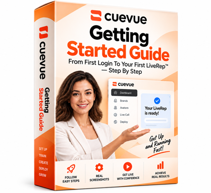CueVue Getting Started Guide mockup