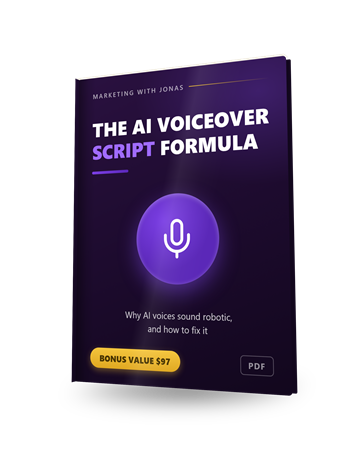 The AI Voiceover Script Formula mockup